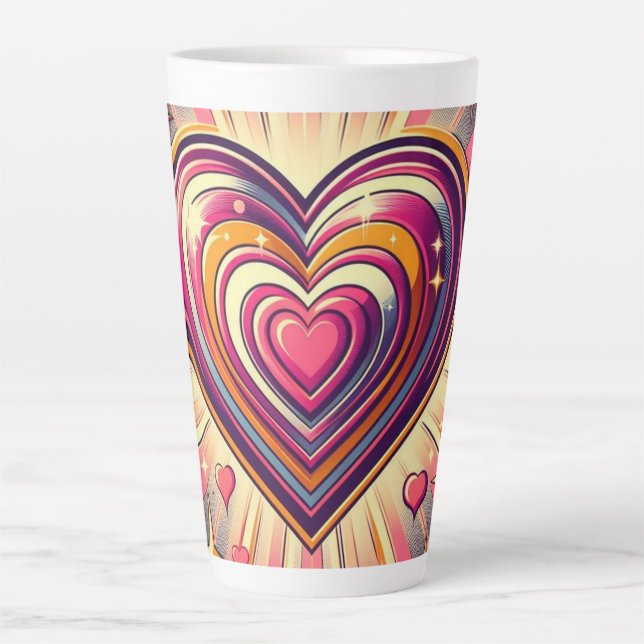 70s pop art heart/Valentine's  Mug (Front)