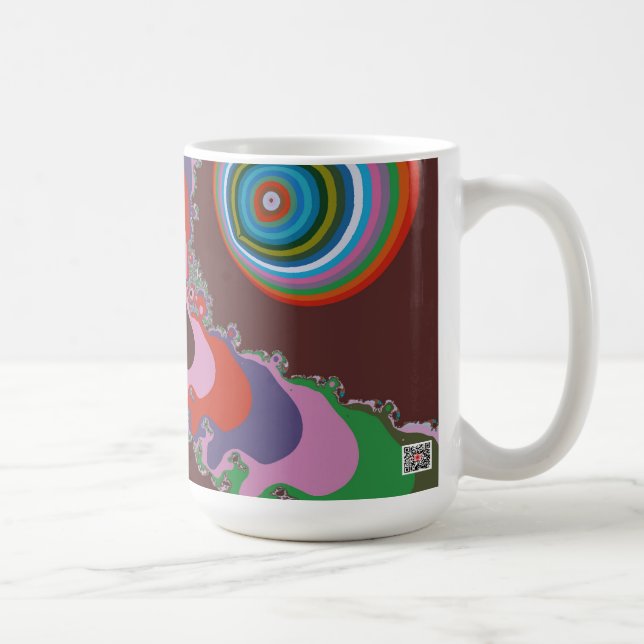 70s Psychedelic Pattern Retro Art Coffee Mug (Right)