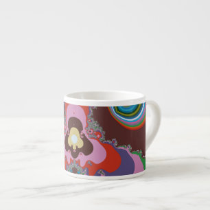 70s Psychedelic Pattern Retro Art Espresso Cup