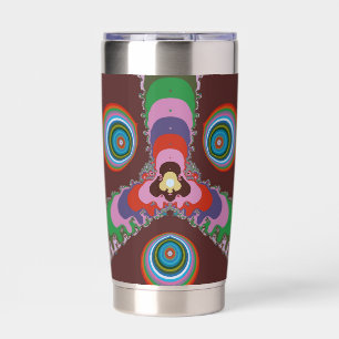 70s Psychedelic Pattern Retro Art Insulated Tumbler