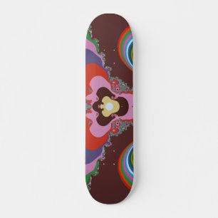 70s Psychedelic Pattern Retro Art Skateboard