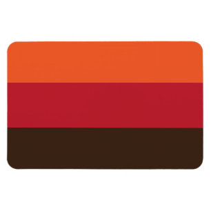 70s Retro 3 Striped Vintage Colour Pattern Magnet