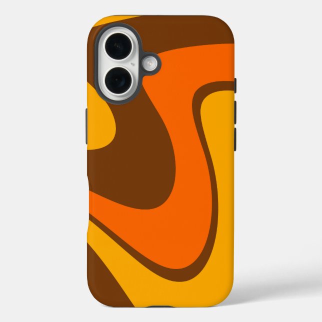 70s Retro Abstract Lava Design Case-Mate iPhone Case (Back)