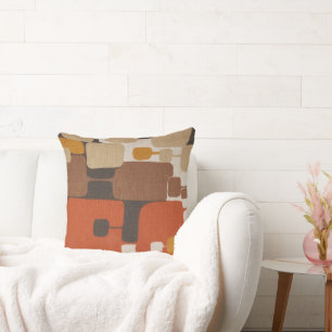 70s Retro Geometric Cushion