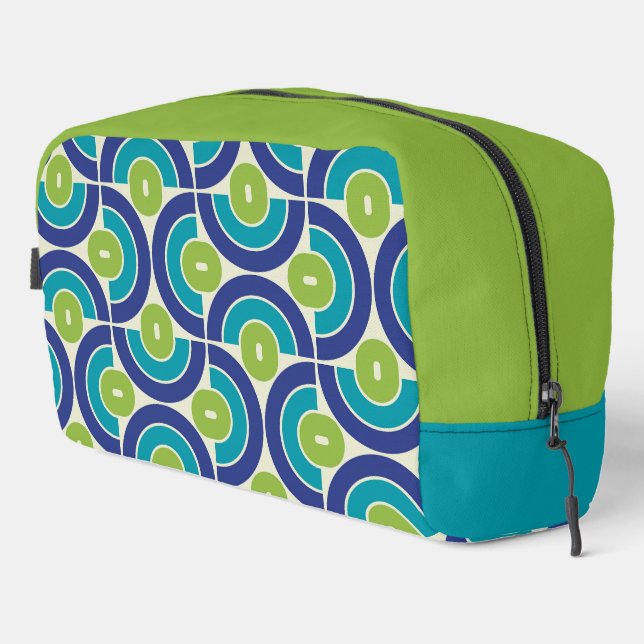 70s Retro Geometric Design Dopp Kit (Right Corner)