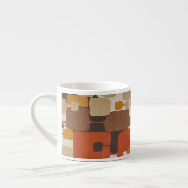 70s Retro Geometric Espresso Cup (Left)