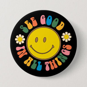70s Retro Hippie Sublimation Bundle 7.5 Cm Round Badge