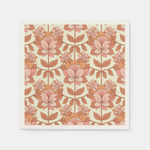 70s Retro Inspired Wedding Napkin