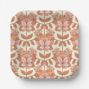 70s Retro Inspired Wedding Paper Plate