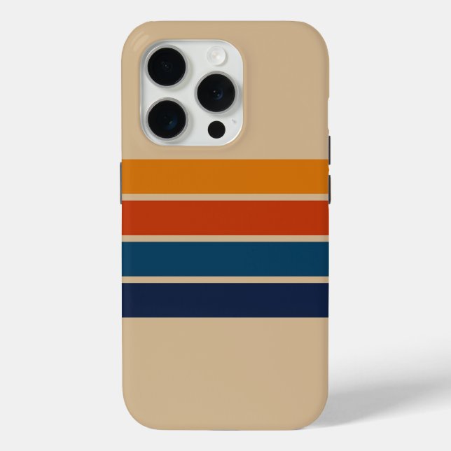 70s Retro iPhone 15 Pro Case (Back)