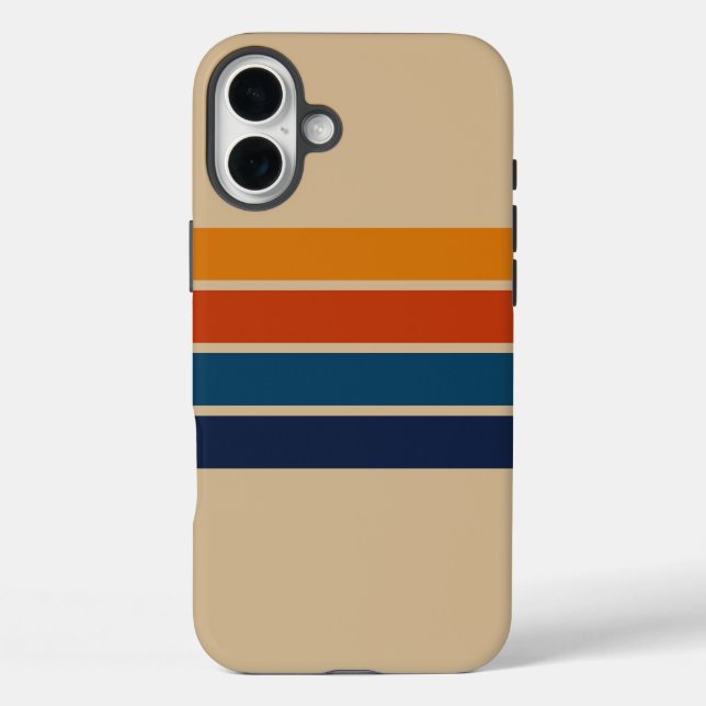 70s Retro iPhone 16 Plus Case (Back)