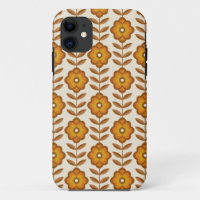 70s Retro Mid-Century Floral Pattern