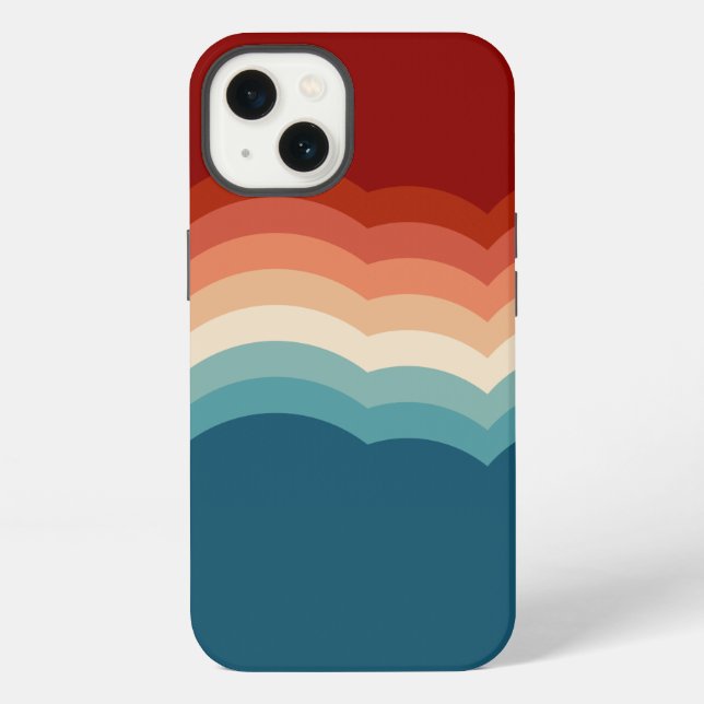 70s Retro Pattern iPhone Case (Back)