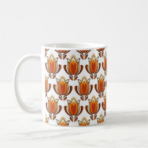 70's retro pattern material illustration70s,1970,p coffee mug
