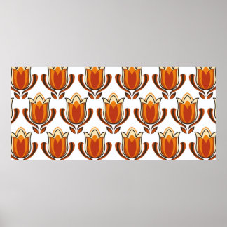 70's retro pattern material illustration70s,1970,p poster