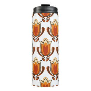 70's retro pattern material illustration70s,1970,p thermal tumbler