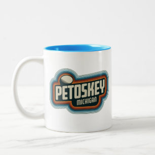 70s Retro Petoskey Michigan Vintage Coffee Mug 