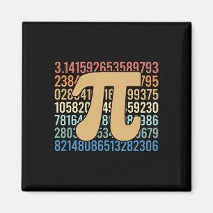 70s Retro Pi Day Math Equation Numbers Teacher Stu Magnet