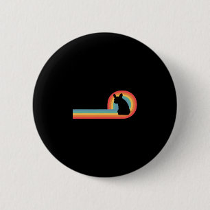 - 70s Retro Rainbow Dog Pet Owner Cute 6 Cm Round Badge