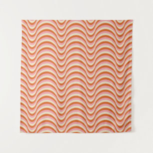 70's Retro Seamless Pattern. 60s and 70s Aesthetic Tapestry
