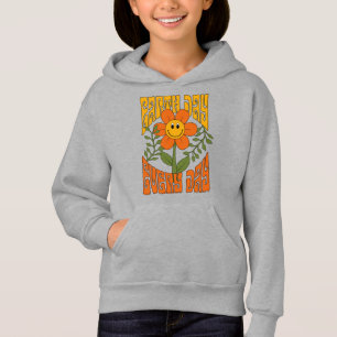 70's Retro Smiling Daisy Flower