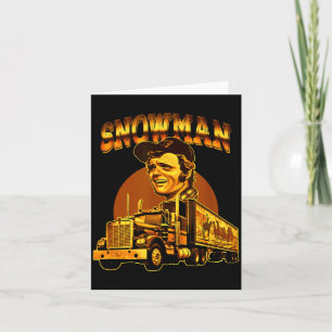 70s Retro Snowman Truck 1970s Vintage Groovy  Card