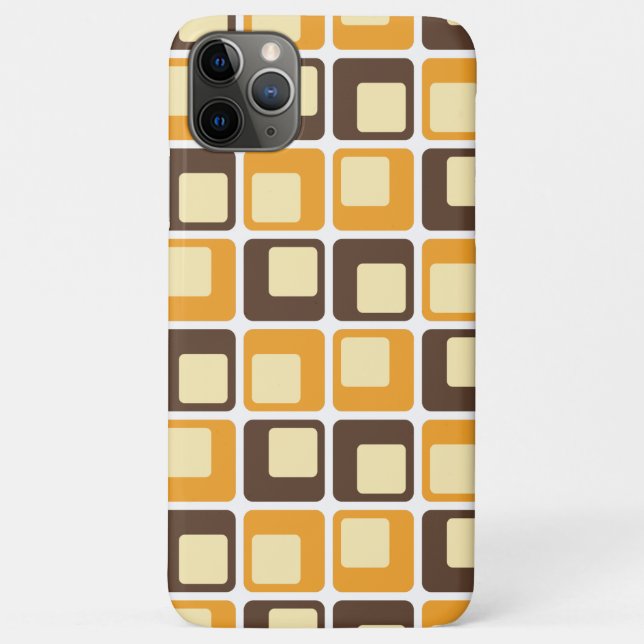 70s Retro Square Shapes Pattern Case-Mate iPhone Case (Back)