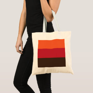 70s Retro Striped Color Pattern Tote Bag