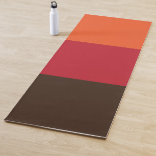70s Retro Striped Color Pattern Yoga Mat