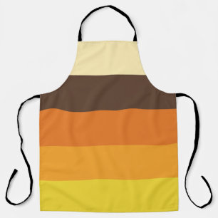 70s Retro Striped Colour Pattern Apron