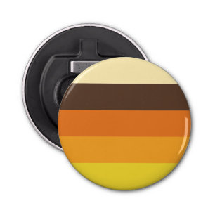 70s Retro Striped Colour Pattern Bottle Opener