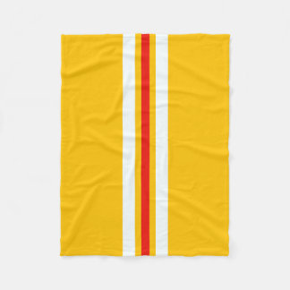 70s Retro Striped Stripes Fleece Blanket