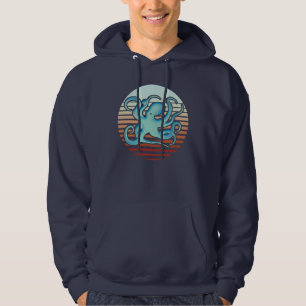 70s Retro Style Octopus Hoodie