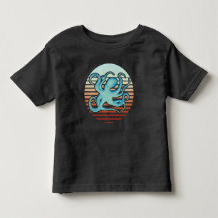 70s Retro Style Octopus Toddler T-Shirt