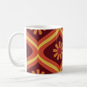 70s retro vintage Mid Century Modern Seamless Patt Coffee Mug