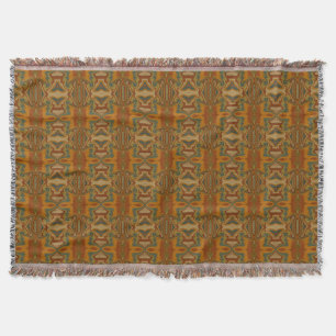 70s Retro Vintage Mirage Throw Blanket