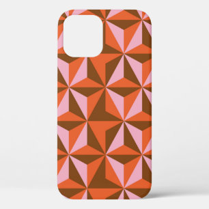 70s retro vintage pattern background iPhone 12 case