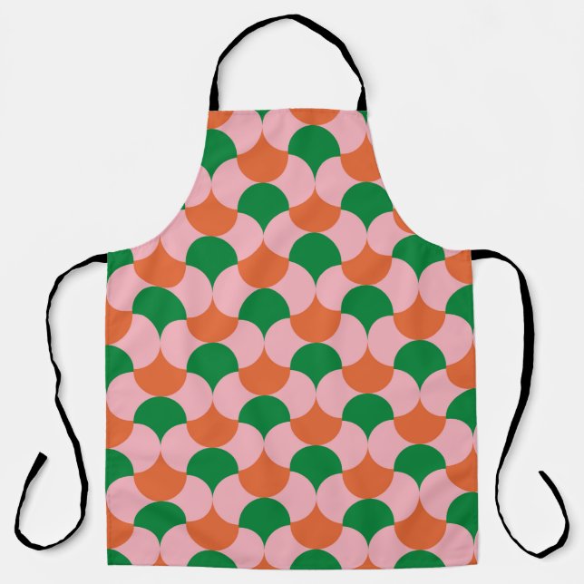 70s retro vintage pattern backgroundretro, 70s, ge apron (Front)