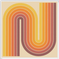 70s Retro Vintage Style Geometric Design