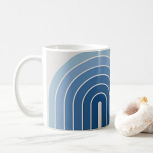 70s Retro Vintage Style Geometric Design Coffee Mug