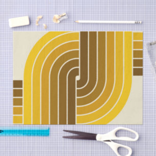 70s Retro Vintage Style Geometric Pattern Tissue Paper