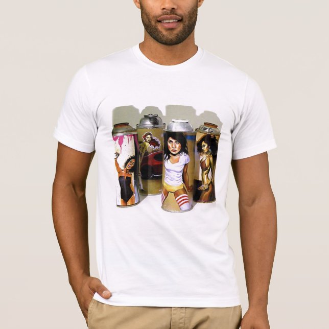 70's Sassy Style Spray Cans T-Shirt (Front)
