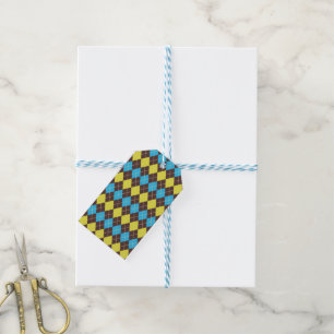 70s Scottish Tartan-Pattern Gift Tags
