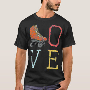 70s Skate Love - Vintage Retro Roller Skating T-Shirt