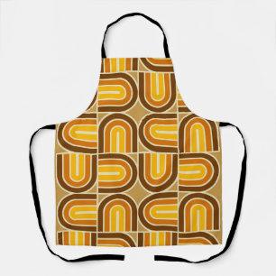 70s Style Geometric Arch Pattern Apron