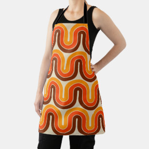 70s Style Geometric Design Apron