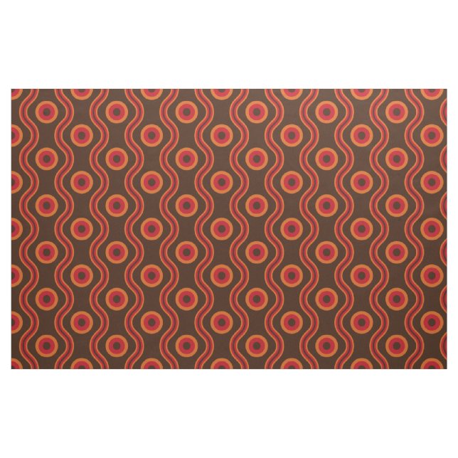 70s style ring wave pattern fabric (Fat Quarter)
