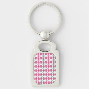 70s Tartan-Pattern Pinky Key Ring