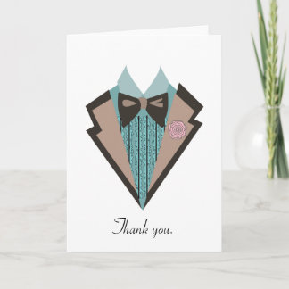 70s tux Thank you. You Card