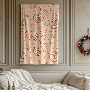 70s Vibe Blanket Groovy Pastel Christmas Accent